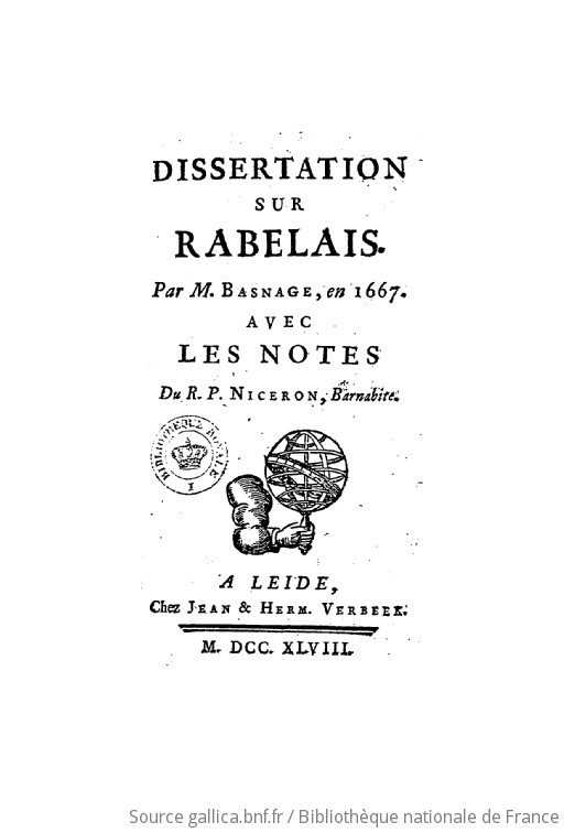 intro dissertation rabelais