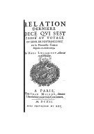 Relation dernière de ce qui s'est passé au voyage du sieur Poutrincourt en la Nouvelle France M. Lescarbot. 1612