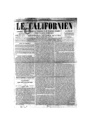Le Californien : journal de l'industrie et du commerce français dans l'océan Pacifique 1849-1850