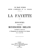 Un trait d'union entre l'Amérique et la France : La Fayette  J. Ireland. 1900