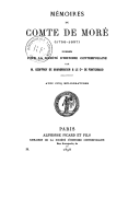 Mémoires du Comte de Moré (1758-1837)  1898