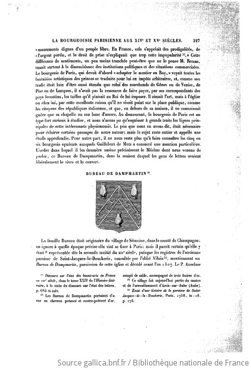 Paris Et Ses Historiens Aux XIVe Et XVe Siècles / Documents Et écrits ...