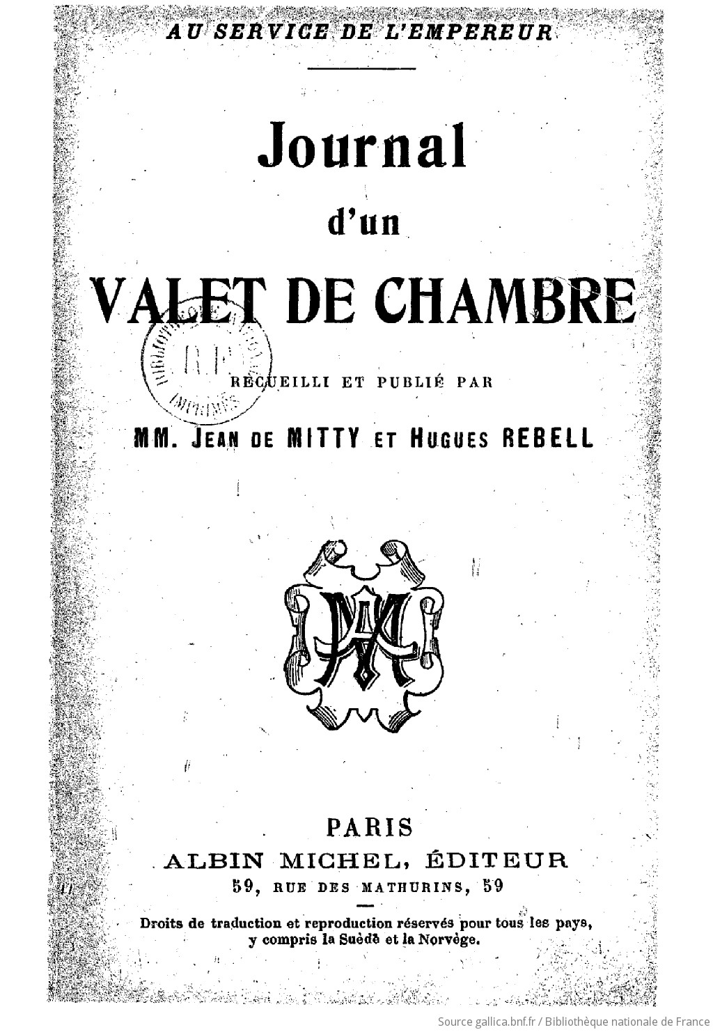 Valet De Chambre Traduction