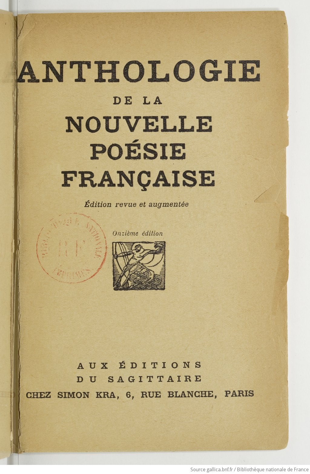 Anthologie de la poésie française (Grand format - Broché 2022), de