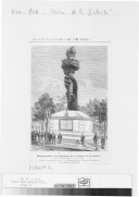 Inauguration d'un fragment de la statue de la Liberté dans Madison Square à New York  A. Bartholdi. 1887