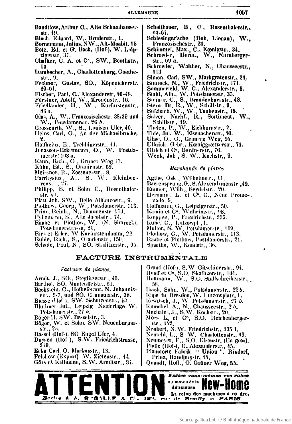 Annuaire Des Artistes Et De L Enseignement Dramatique Et Musical 1907 Gallica