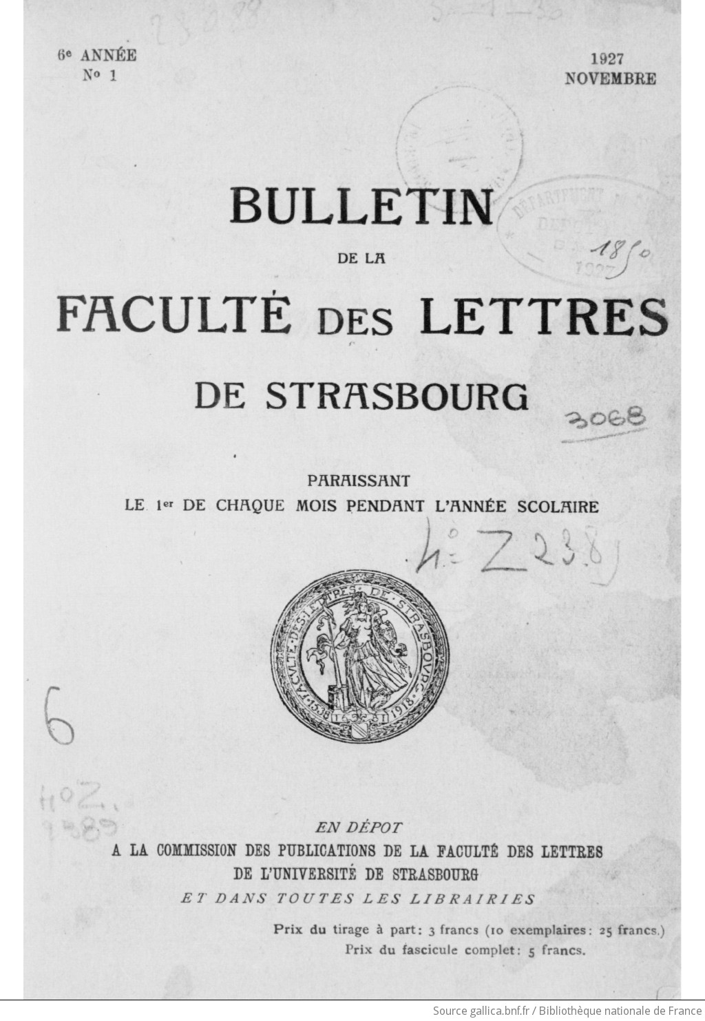 faculté des lettres strasbourg