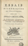 Essais historiques et politiques sur la révolution de l'Amérique septentrionale M.-R. Hilliard d'Auberteuil. 1781-1782