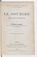 Le Sourire, psychologie et physiologie  G. Dumas. 1906