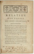 Relation d'un voyage aux Indes orientales  A. Rochon. 1788-1791
