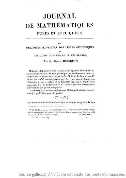 Journal De Mathématiques Pures Et Appliquées : Ou Recueil Mensuel De ...