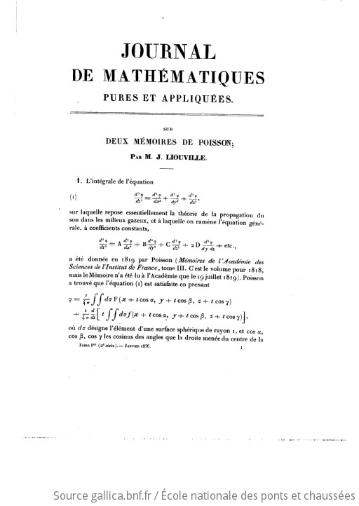 Journal De Mathématiques Pures Et Appliquées : Ou Recueil Mensuel De ...