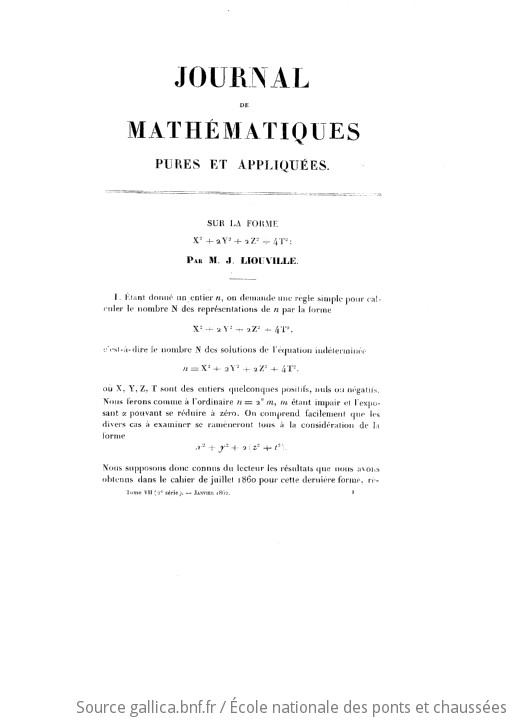 Journal De Mathématiques Pures Et Appliquées : Ou Recueil Mensuel De ...