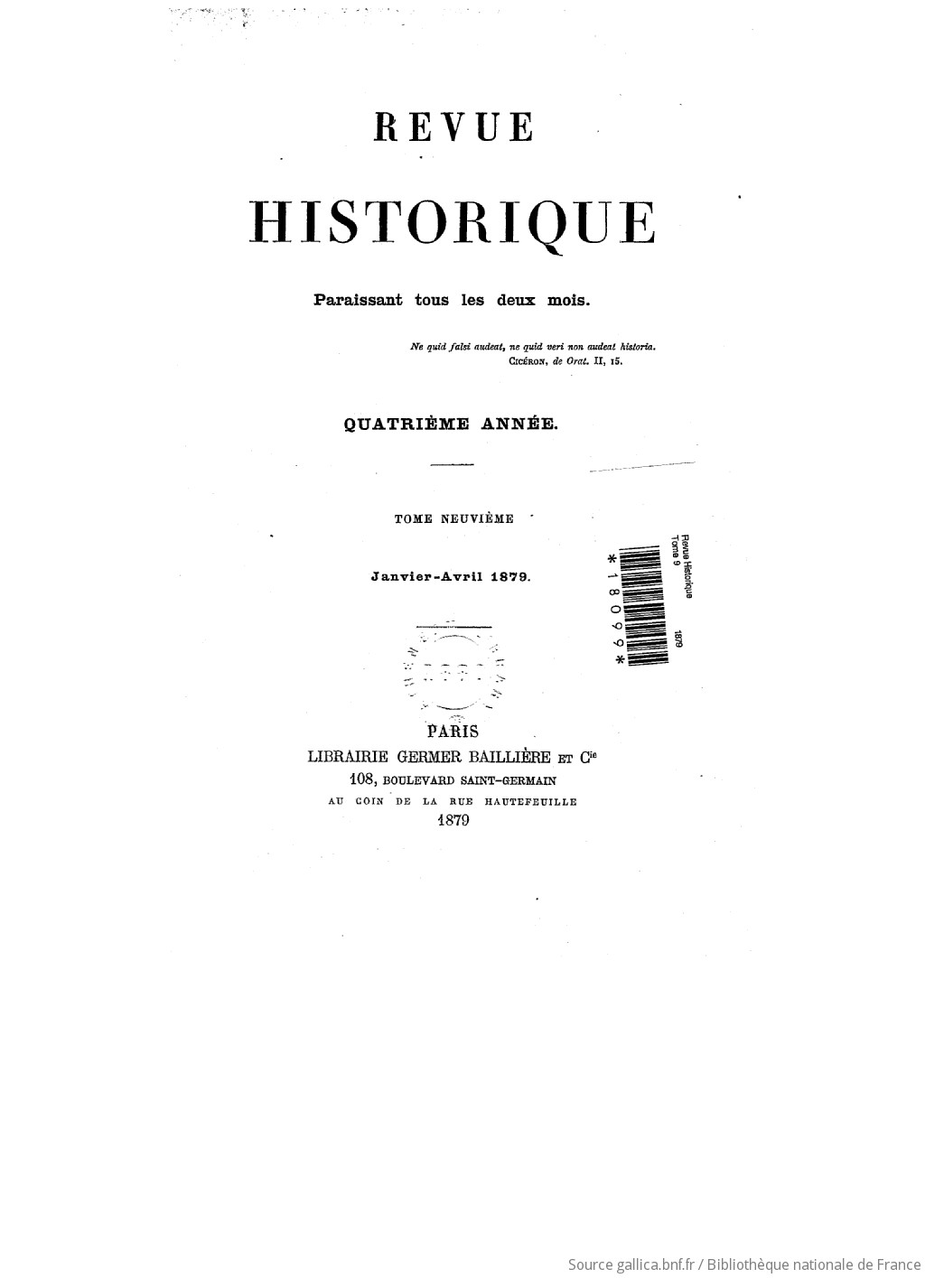 Revue historique / dirigée par MM. G. Monod et G. Fagniez