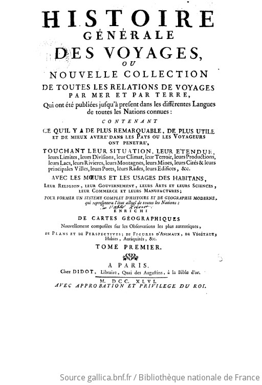 Histoire Générale Des Voyages, Ou Nouvelle Collection De Toutes Les ...