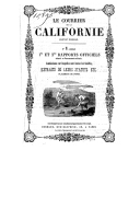 Le Courrier de la Californie : journal mensuel 1850