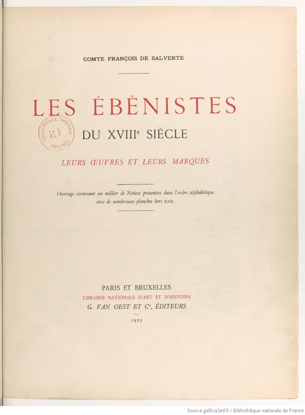 Les Ebenistes Du XVIII offers Siecle Francais HC/DJ French Text Published in 1963