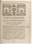 Réflexions de M. d'Eprémesnil, sur le dernier écrit du Sr Tolendal, supprimé par arrêt du parlement  1781
