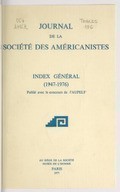 Journal de la Société des américanistes  1895-1943
