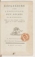 Réflexions sur l'esclavage des nègres  J.-A.-N de de Caritat Condorcet. 1781