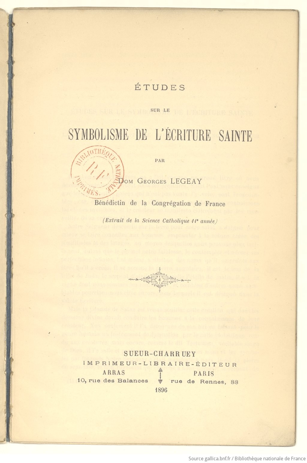 études Sur Le Symbolisme De Lécriture Sainte Par Dom - 