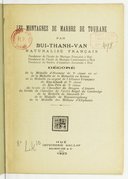 Les Montagnes de marbre de Tourane  Bui-Thánh-Van. 1922
