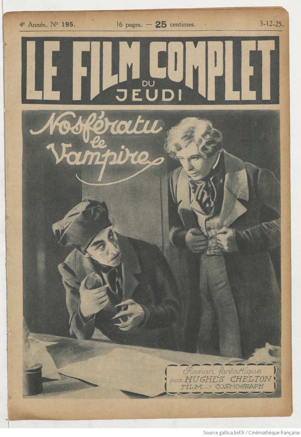 Le Film complet ... | 1925-12-03 | Gallica