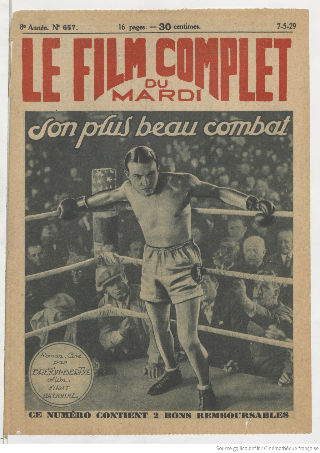 Le Film complet ... | 1929-05-07 | Gallica