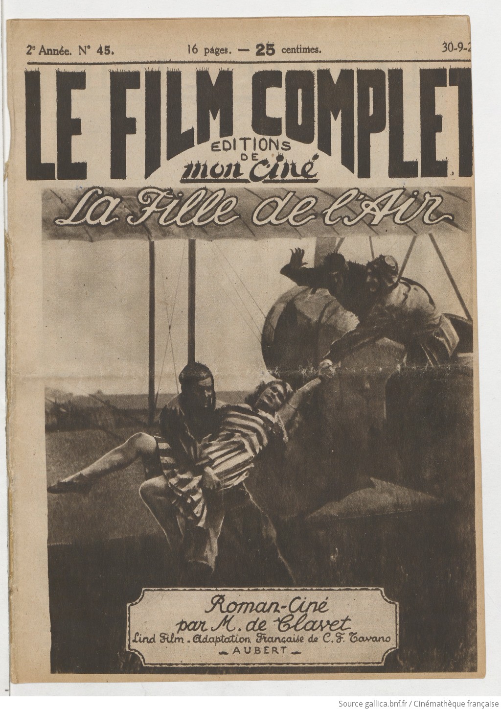 Le Film complet ... | 1923-09-30 | Gallica