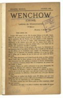 Lettres de missionnaire  Wenchow. 1925-1928