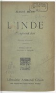 L'Inde d'aujourd'hui. A. Metin. 1918