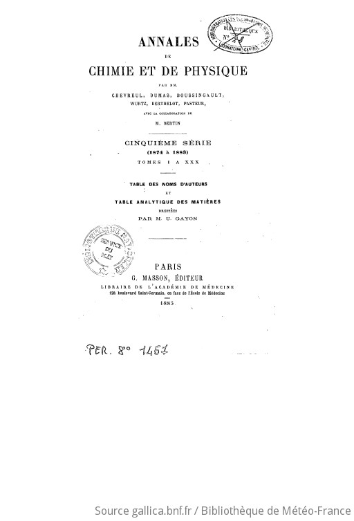 Annales De Chimie Et De Physique | 1874 | Gallica