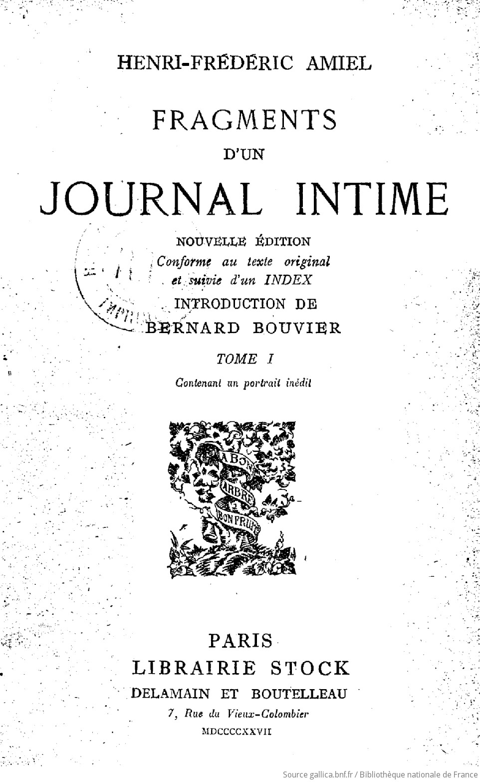 Journal intime / Journal numérique en français -  France