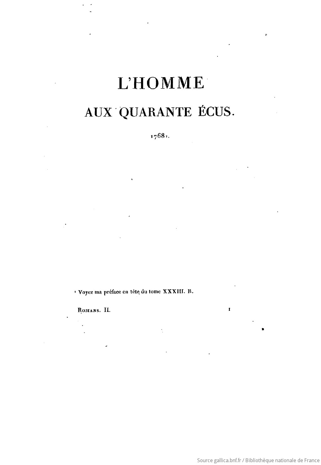 Oeuvres de Voltaire ; 33-34. Romans. T. 34 / Voltaire ; avec préfaces, avertissements, notes, etc. par M. Beuchot