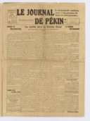 Le Journal de Pékin  1921-1931