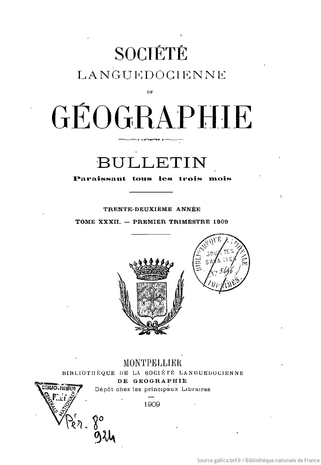 Bulletin / Société languedocienne de géographie