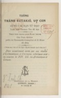 Tuống thánh Eutakiô, vọ ̛con cùng các bạn tưr dạo, theo tích trong sách hạnh thánh cha Paul Guérin,...  T. Thi. 1925