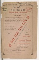 Nhị đọ mai, tuông hát cài luơn̛g  F. Mông-Trấn (dit Lê-Chộn̛-Tâm). 1926