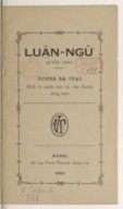 Luận Ngũ ̛. 1922