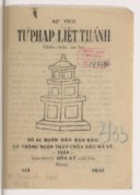 Sụ ̛tích Tú ̛Pháp liệt thánh  Thiều Chủư sao lục. 1934