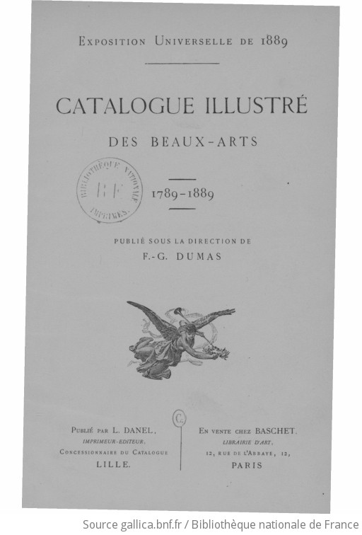 Exposition universelle de 1889 : catalogue illustré des beaux-arts