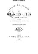 Les grandes cités de l'ouest américain : tableaux de moeurs américaines  O. Sachot. 1878