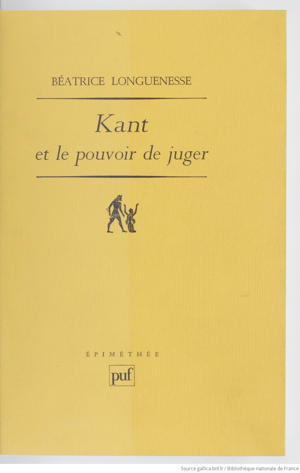 Kant et le pouvoir de juger sensibilit et discursivit dans l