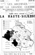 Les Archives de la Grande Guerre : la Haute-Silésie  1921