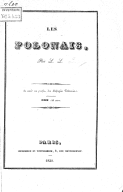 Les Polonais  L. Lang. 1836