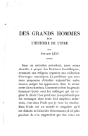 Des grands hommes dans l'histoire de l'Inde. Conférences faites au musée GuimetS. Lévi. 1914