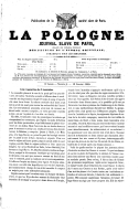 La Pologne : journal slave de Paris  Société slave de Paris. 1850