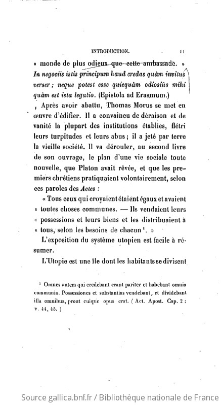 L'Utopie de Thomas Morus, traduction nouvelle, par M. Victor Stouvenel