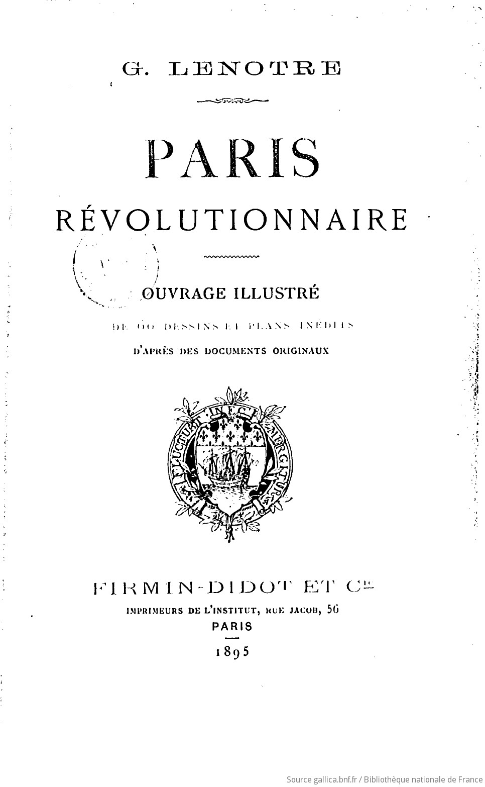RÃ©sultat de recherche d'images pour "G.LENOTRE PARIS REVOLUTIONNAIRE"