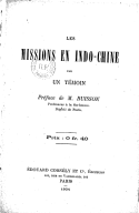 Les missions en Indo-Chine  1904